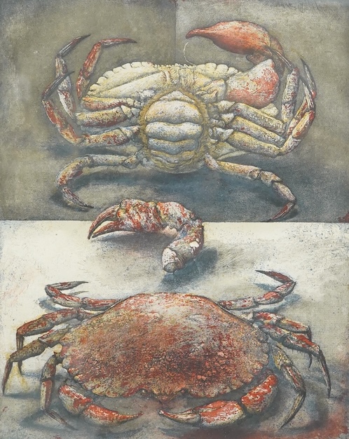 Erik Desmazieres (French, b.1948), ‘Study of a Crab’, signed in pencil and dated 1991, limited edition 85/90, etching with aquatint, 33 x 25cm
